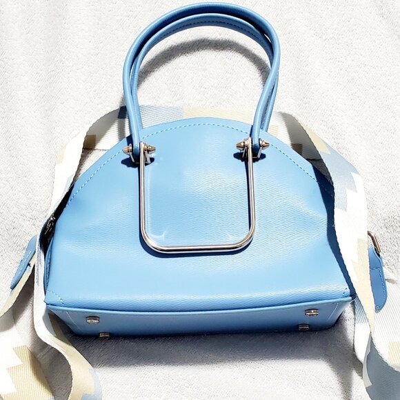 MATMAZEL "Gian" Metal Handle Hand & Shoulder Bag- Crossbody Purse - Picture 5 of 17